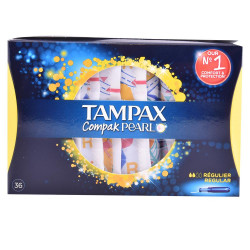 TAMPAX PEARL COMPAK tampon regular 36 uds