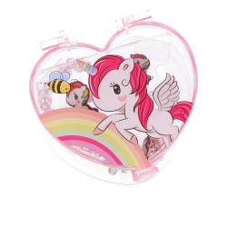BISUTERIA EN CAJA CORAZoN lote 5 pz