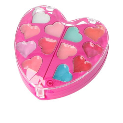 SET MAQUILLAJE EN FORMA DE CORAZoN
