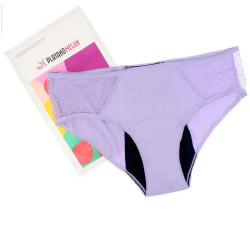 KIWITAS CLASSIC PLUMETI braguitas menstruales lila L