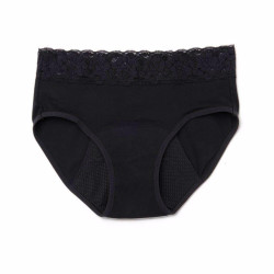 KIWITAS ENCAJE braguitas menstruales negro S