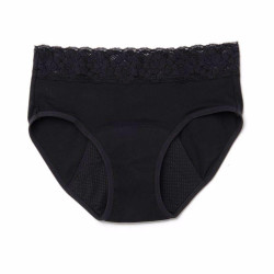 KIWITAS ENCAJE braguitas menstruales negro M