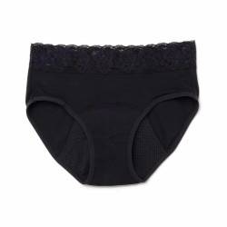 KIWITAS ENCAJE braguitas menstruales negro L