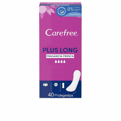 CAREFREE PLUS LONG protector fragancia fresca 40 u