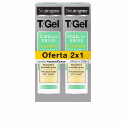 T GEL CHAMPu ANTICASPA NORMAL GRASO lote 2 x 250 ml