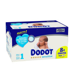 DODOT SENSITIVE RN T1 panales 2 5 kg 80 u