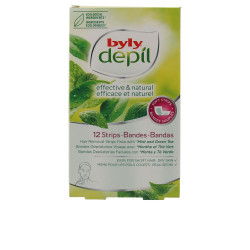 DEPIL bandas faciales menta y te verde 12 uds