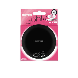 ESPEJO OHH pocket flash con luz y aumento x10 negro