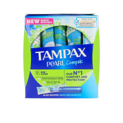 TAMPAX PEARL COMPAK tampon super 16 uds